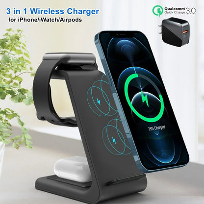 Wireless Charging Station - Wireless Charger Holder iPhone - Comf'home