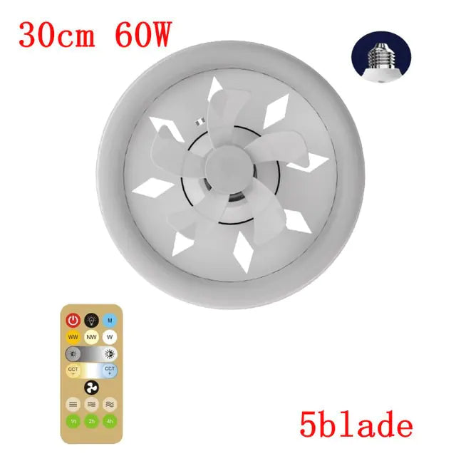 LED Ceiling Fan - Remote Control LED Ceiling Fan - Comf'home