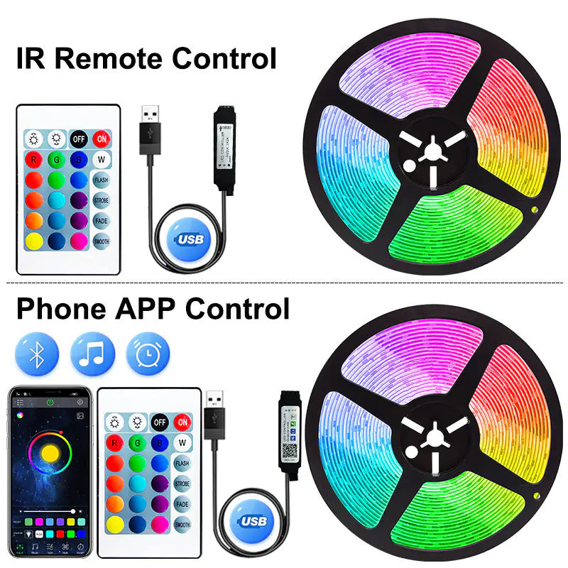 RGB Flexible LED Tape - RGB Flexible LED Tape Light - Comf'home