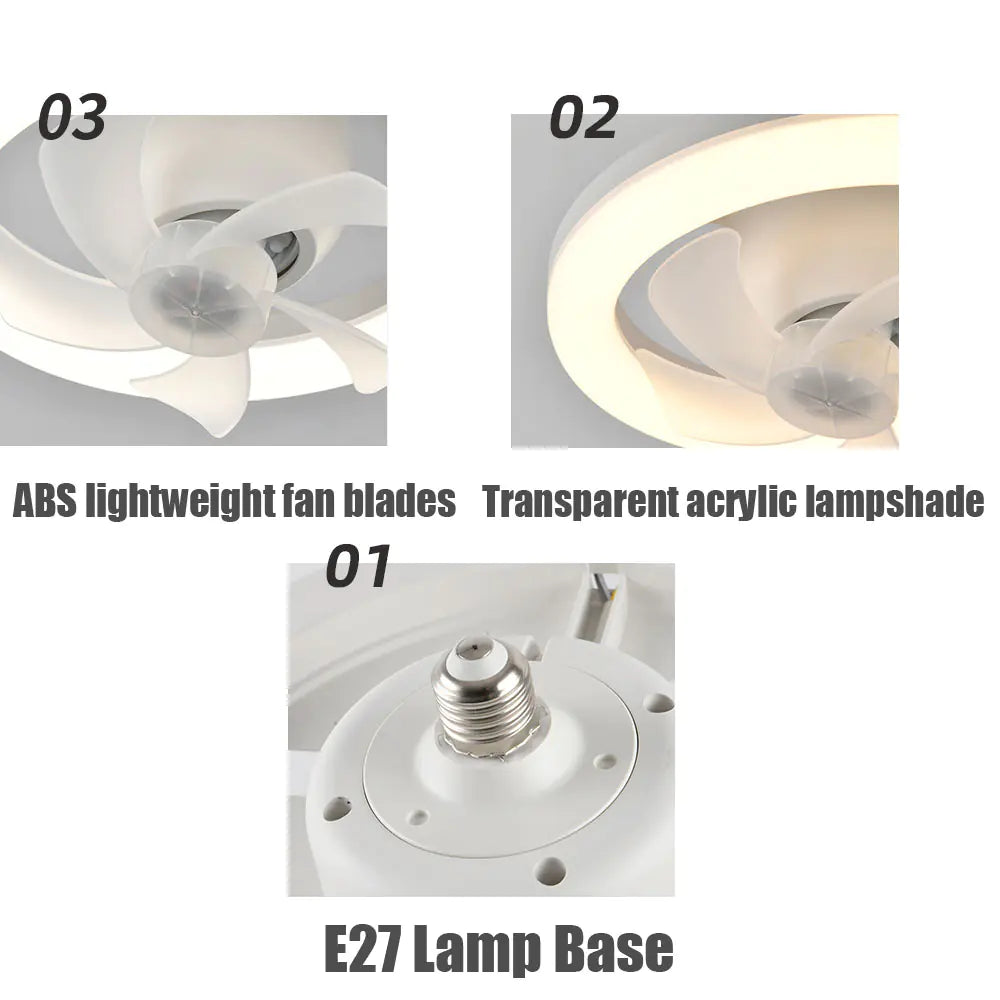 LED Ceiling Fan - Remote Control LED Ceiling Fan - Comf'home