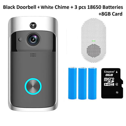 Wi-Fi Doorbell Camera - W-Fi Doorbell Camera with Storage - Comf'home