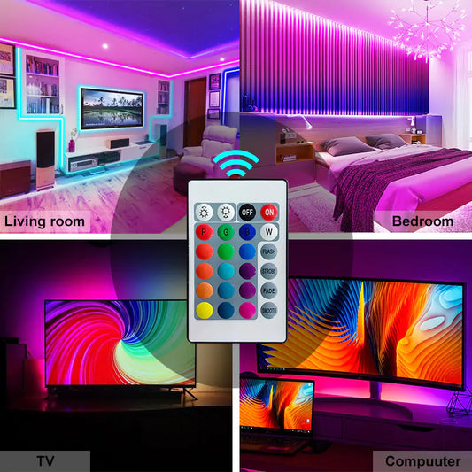 RGB Flexible LED Tape - RGB Flexible LED Tape Light - Comf'home