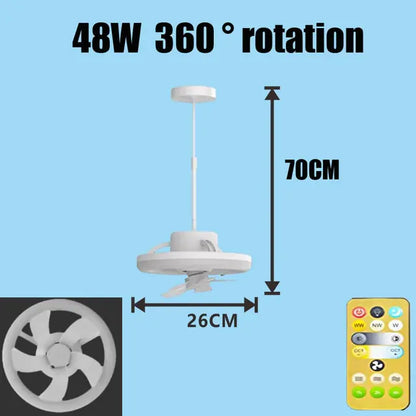 LED Ceiling Fan - Remote Control LED Ceiling Fan - Comf'home