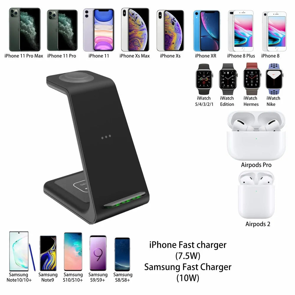 Wireless Charging Station - Wireless Charger Holder iPhone - Comf'home