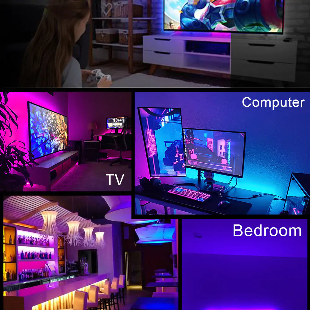 RGB Flexible LED Tape - RGB Flexible LED Tape Light - Comf'home